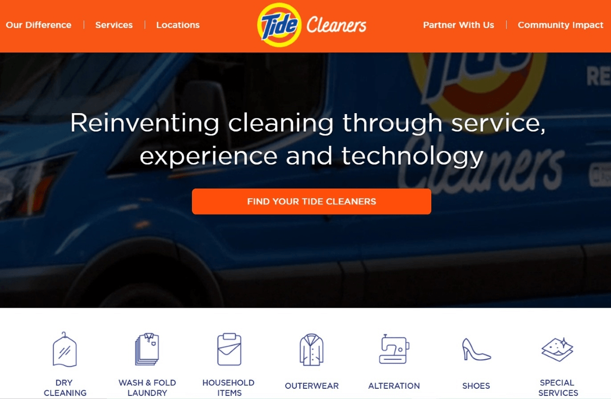 Tide Cleaners Laundromat Webpage Tide Cleaners Laundromat Webpage